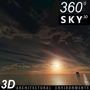 3d model sky clouds