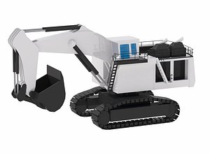 Excavator Mining R9800L Simplified 3D model