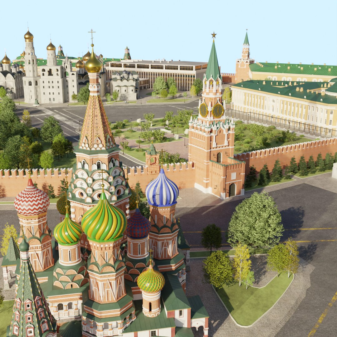 Moscow Kremlin Model - TurboSquid 1875536