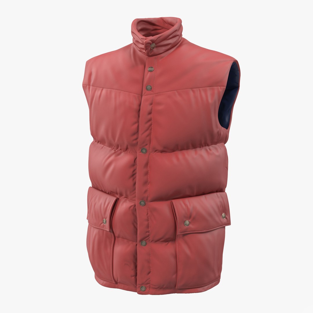 Camping Vest 3D model preview