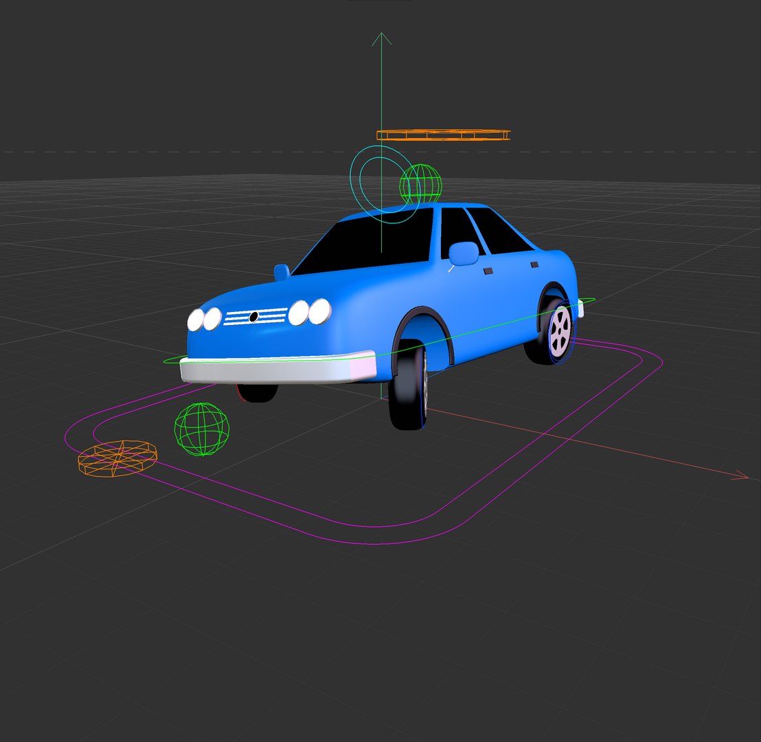 3D Lowpoly Car Rigg - TurboSquid 2183129