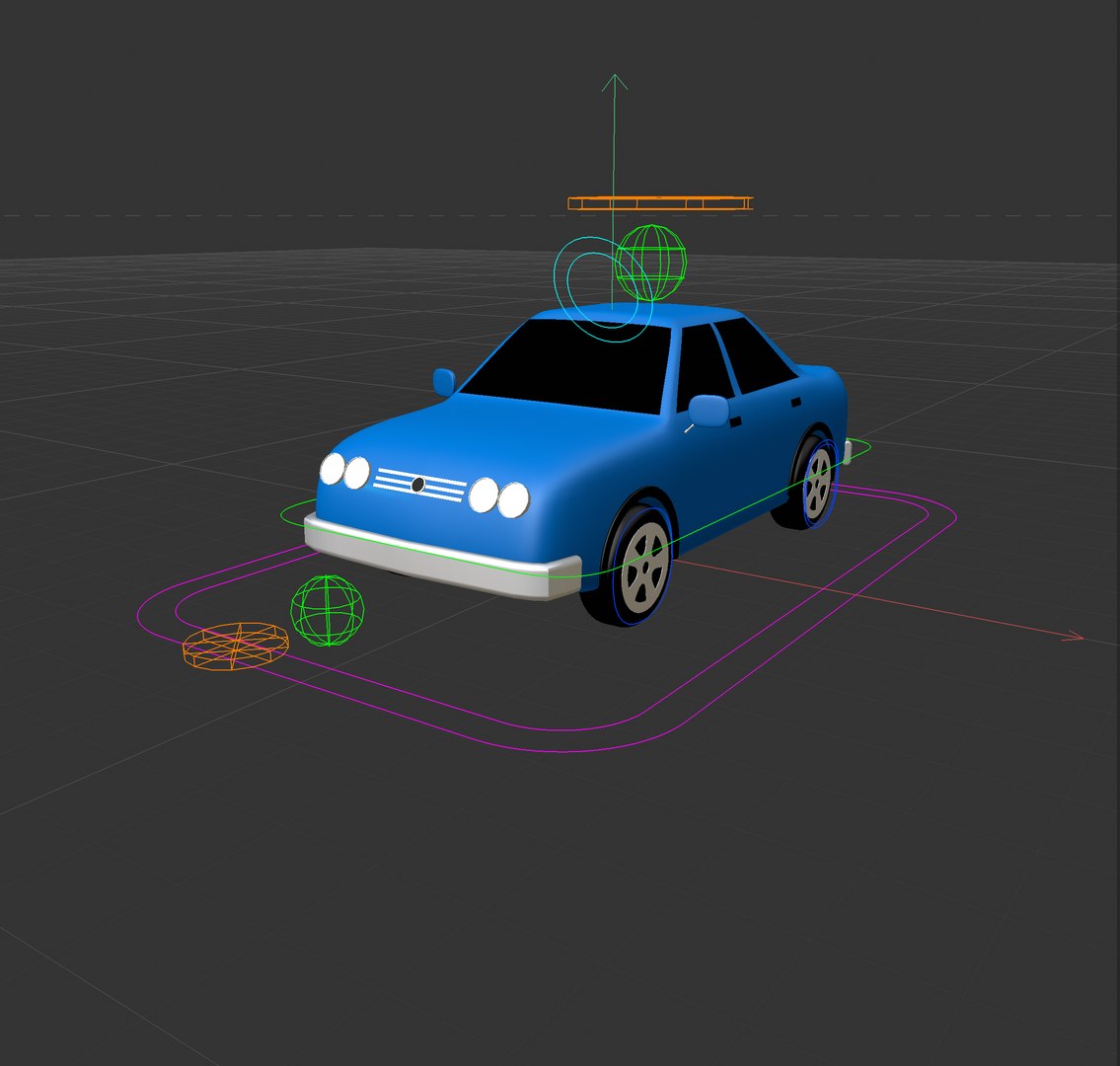 3D Lowpoly Car Rigg - TurboSquid 2183129