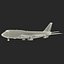 Boeing 747-300 Lufthansa Rigged 3D Model