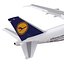 Boeing 747-300 Lufthansa Rigged 3D Model