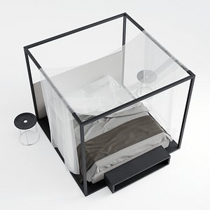 maxalto alcova bed 3d obj