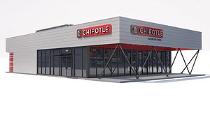 3d model of chipotle restaurant