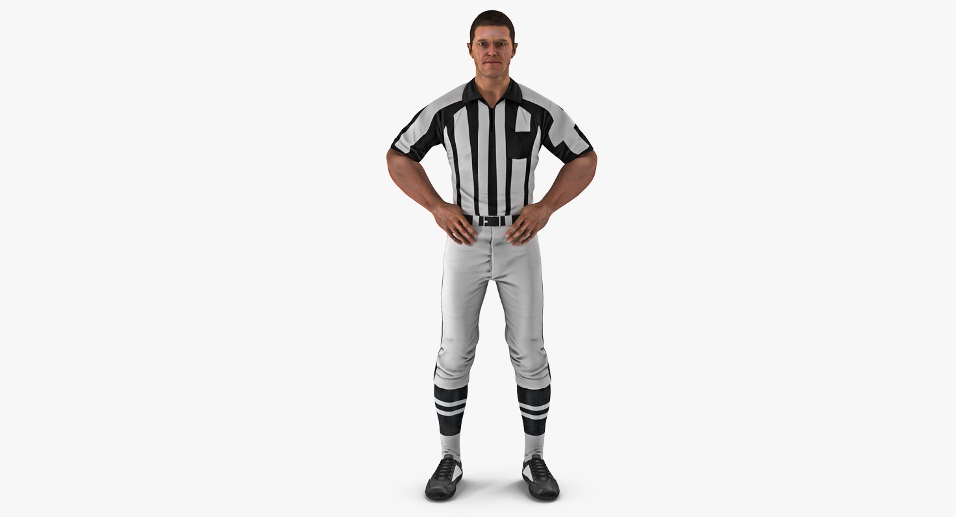 American Football Referee 3D model - Characters on 3DModels