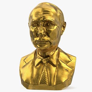 Gold Bust of President Putin