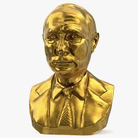 Gold Bust of President Putin