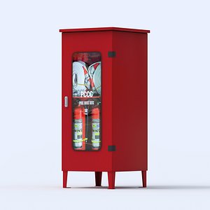 3D Substation - Fire Extinguisher Cabinet
