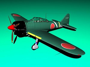 a6m2 zero 3d model