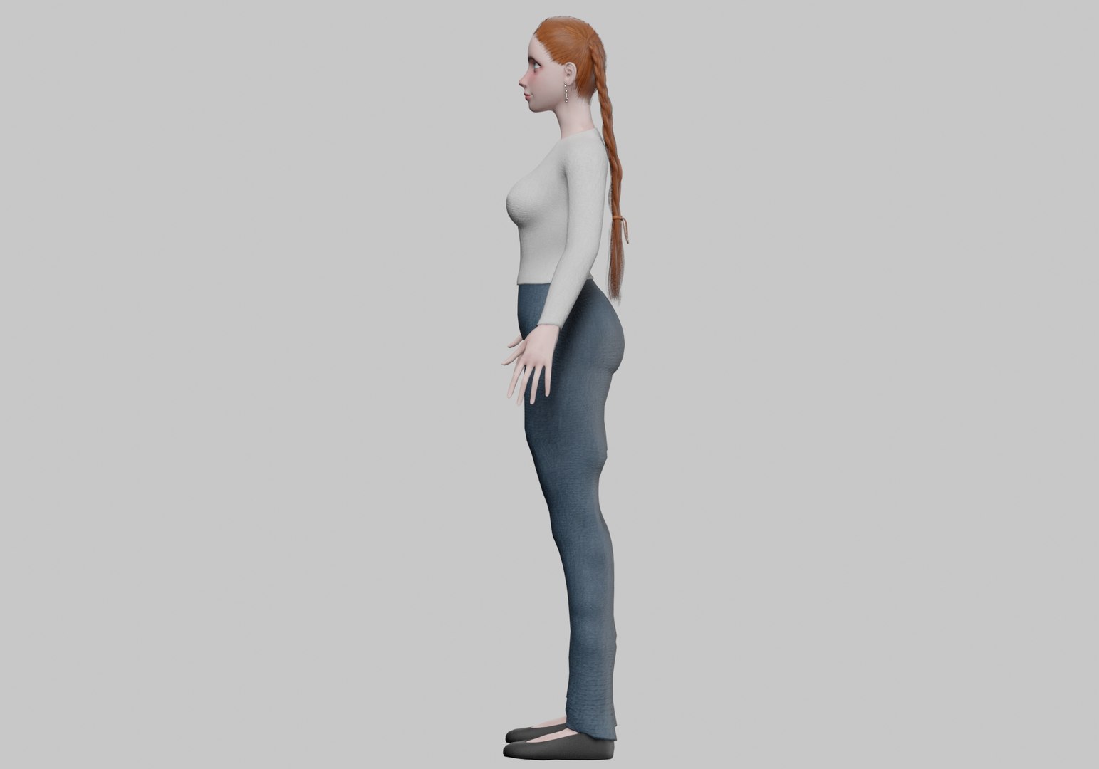 Pretty Basic Woman V26481 3D Model - TurboSquid 2265592