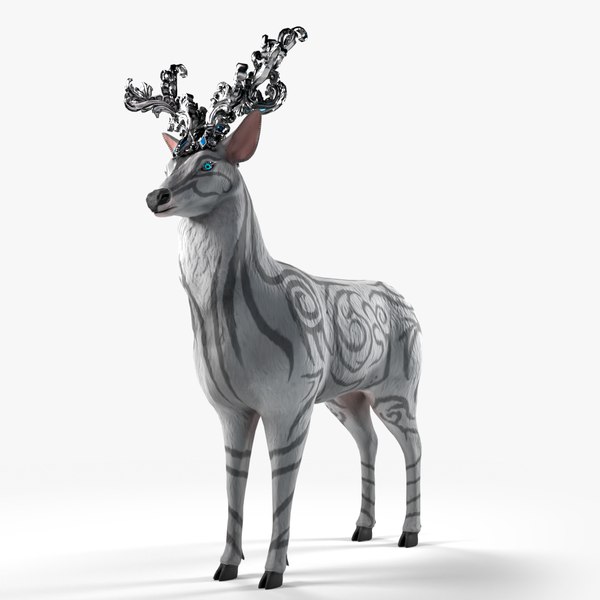 3D Fantasy Golden Deer