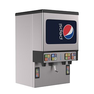 3D CF Pepsi Beverage Dispenser Machine