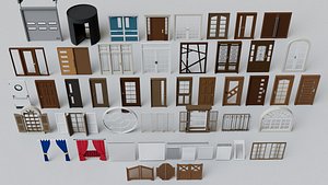 3D 30 Doors and Windows Mega Pack Collection