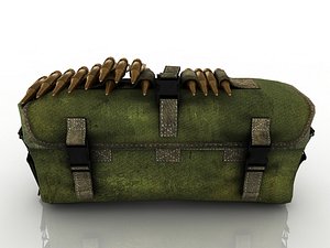 3D model bag ammunition