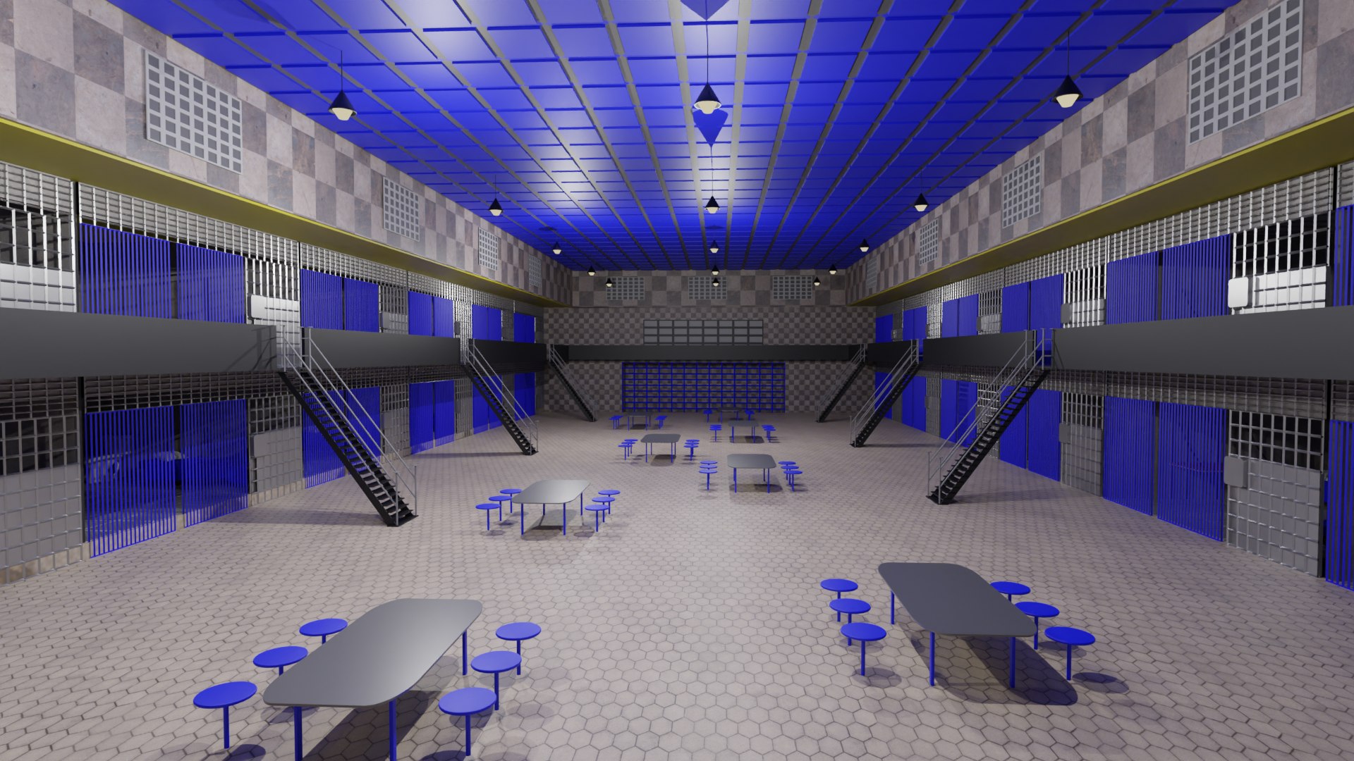 Prison Interior 3D Model - TurboSquid 2157296