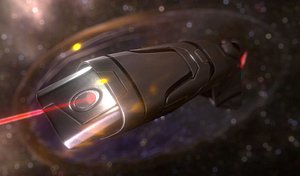 3d model rigged version spaceship design