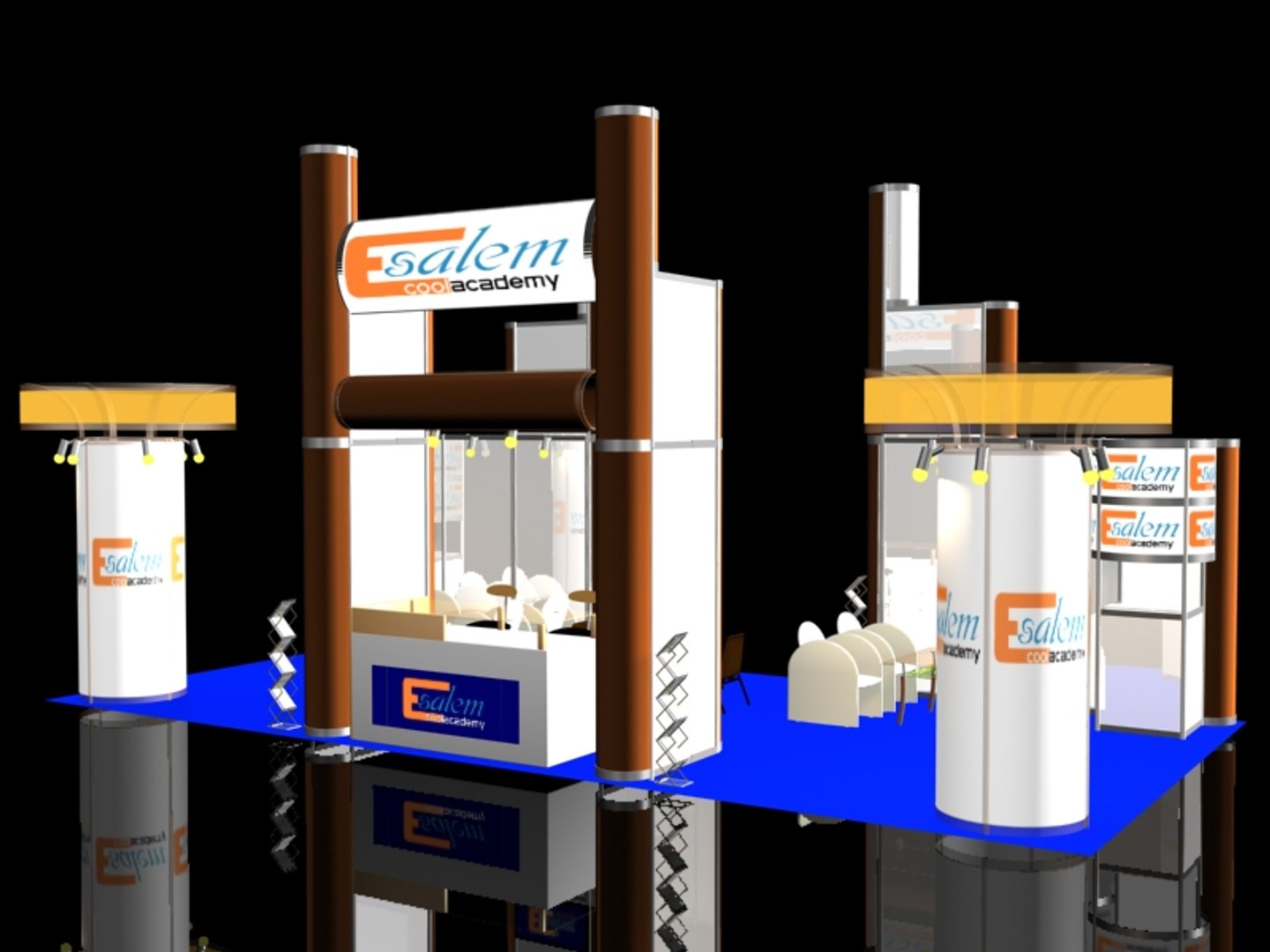 3D stand exhibition booth 5x10 - TurboSquid 1536310