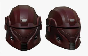 3D helmet sci fi