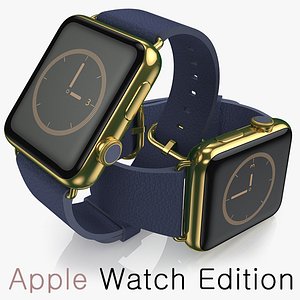 apple watch edition 3d model