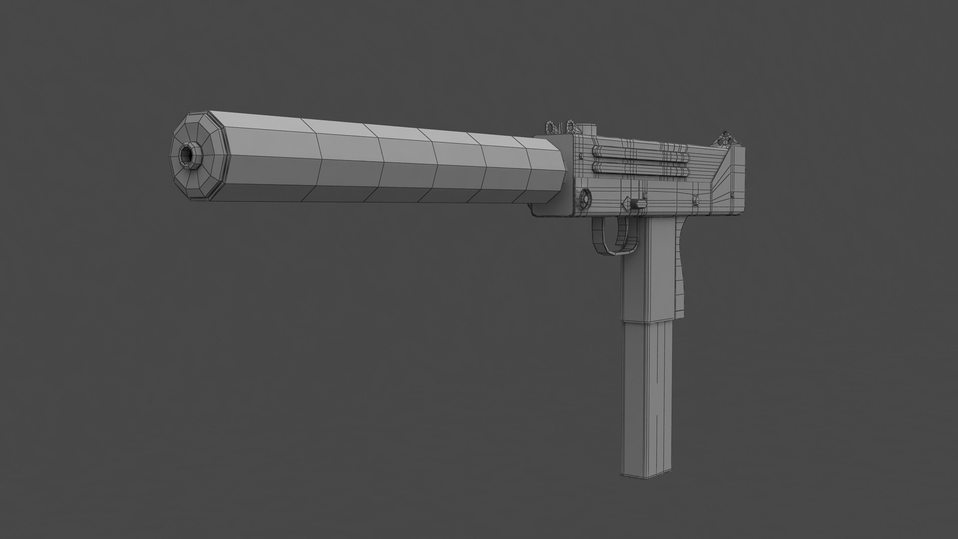 3D MAC-11 Machine Pistol - TurboSquid 2040205