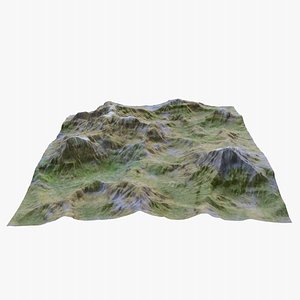 3D mountainous landscape