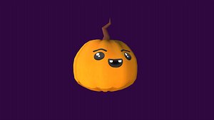 Cartoon Cute Halloween Pumpkin Illustration