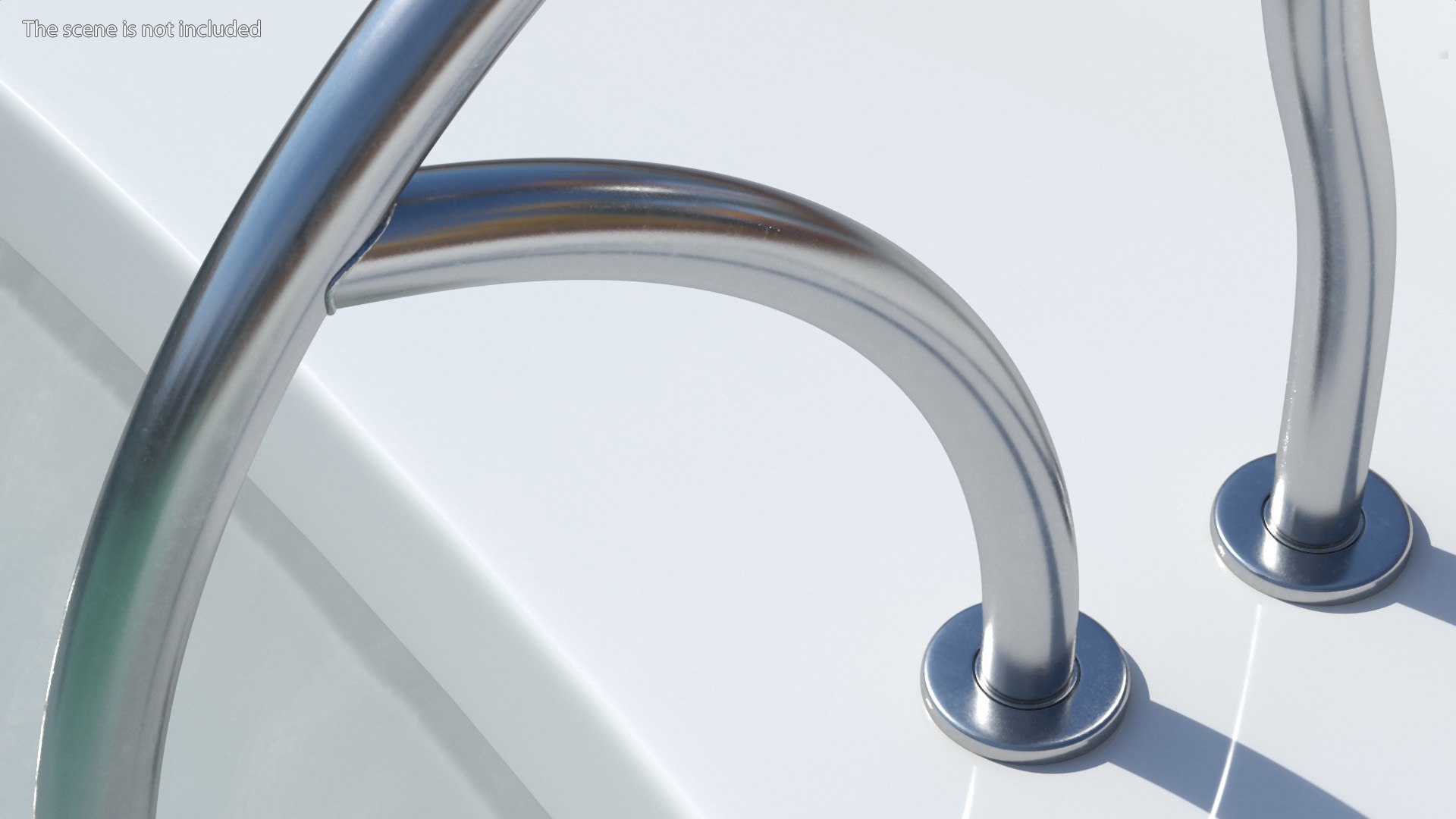 3D Model Elegant Grab Rail For Pool - TurboSquid 1990745