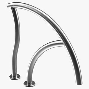 3D model Elegant Grab Rail for Pool