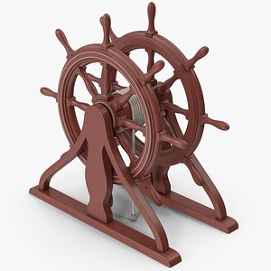 Ship Wheel Dark Wood