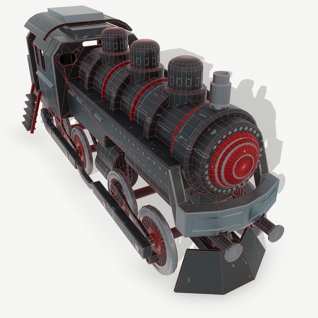 Steam Locomotive 3D - TurboSquid 1237719