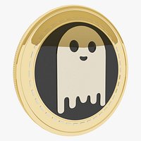 Aave Cryptocurrency Gold Coin