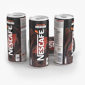 Beverage Can Nescafe Barista Style Americano 250ml 2024 3D model