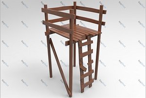 hunting tower 3d model