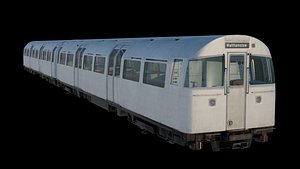 Modern Subway Train Car 3D model