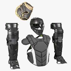 3D Catcher Full Gear Game Ready