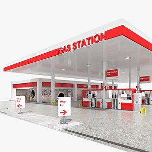 Gas Station 03 3D model