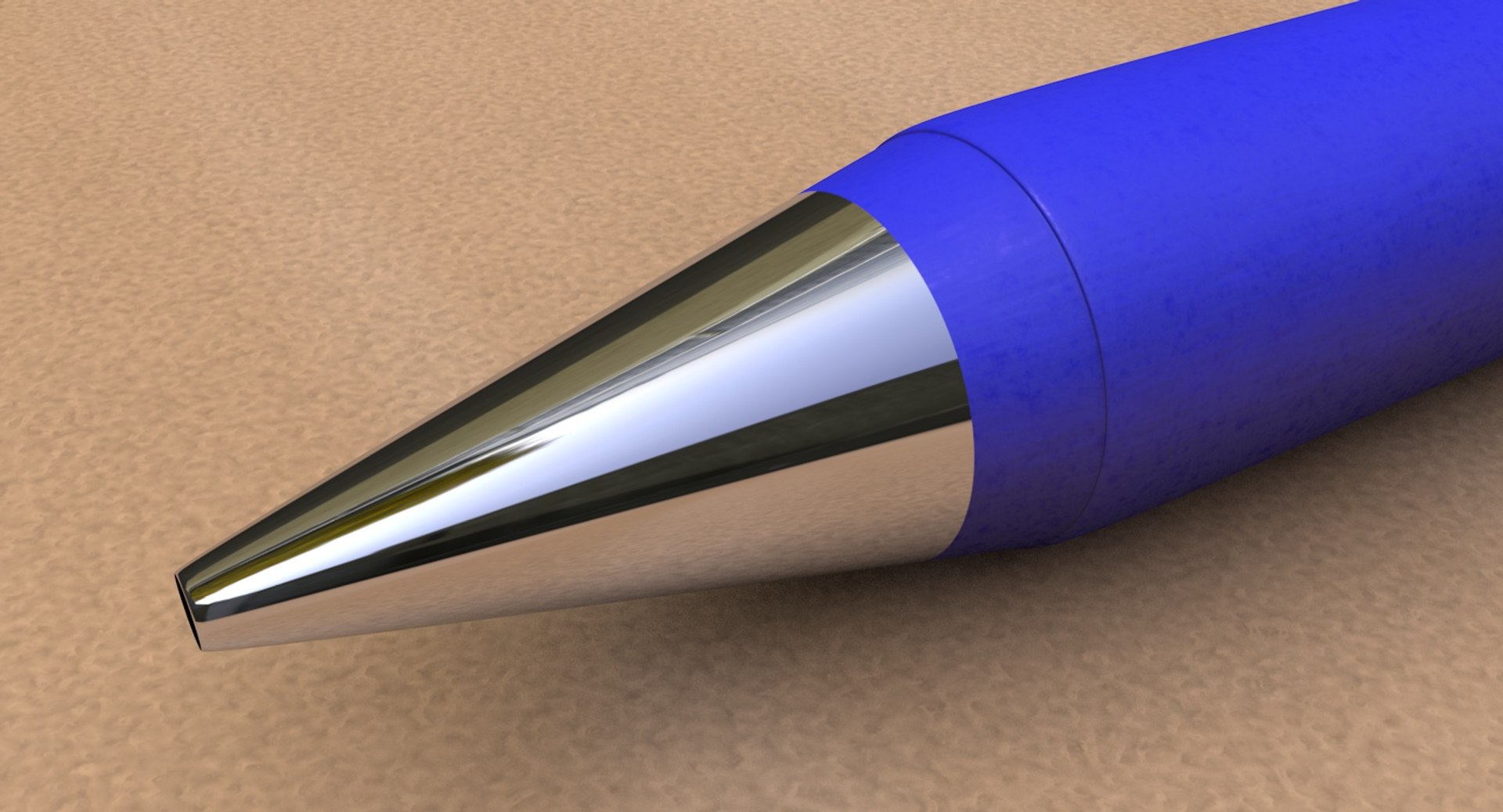 Simple Blue Pen 3D Model - TurboSquid 1265034