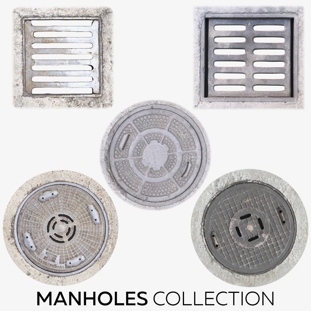 3D manhole hole https://p.turbosquid.com/ts-thumb/XS/EA1DQw/aUn0r5FY/manholes_collection_thumbnail/jpg/1591283789/1920x1080/fit_q87/6777c61889156642c618dff6bfc9188a7ddecebf/manholes_collection_thumbnail.jpg