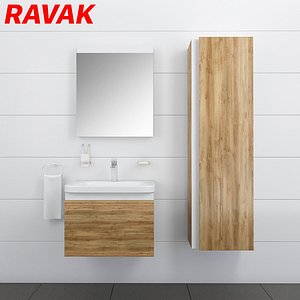 3D model bathroom furniture ravak 10