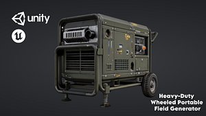 Heavy-Duty Wheeled Portable Field Generator