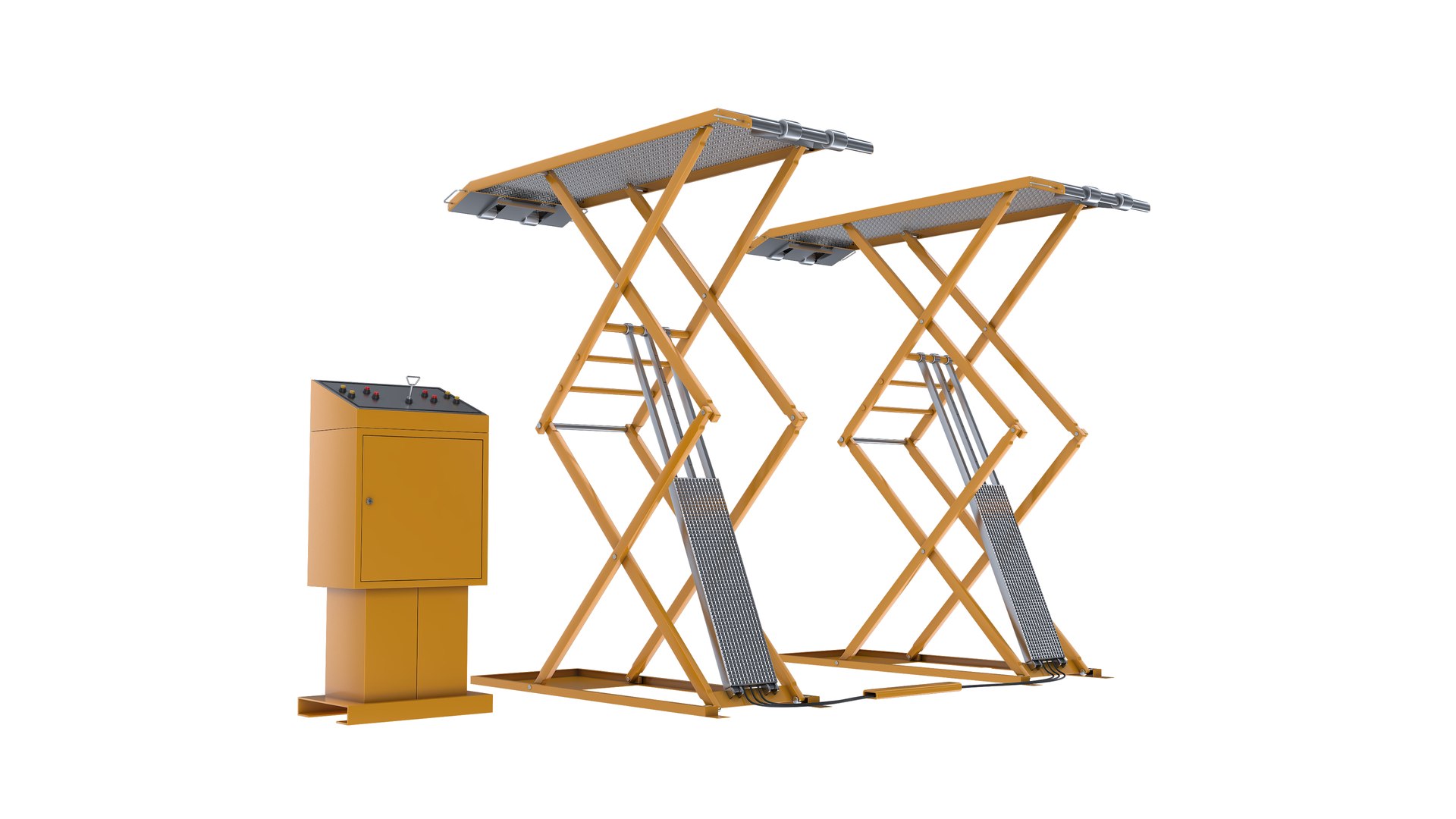 Car Lifts Collection 3D model https://p.turbosquid.com/ts-thumb/XS/I5RG0l/Vu/automotivehighrisescissorlift2/jpg/1727962954/1920x1080/fit_q87/0de16e2cca4cb3c1e3bf180f4ef2d2bd9d45210d/automotivehighrisescissorlift2.jpg