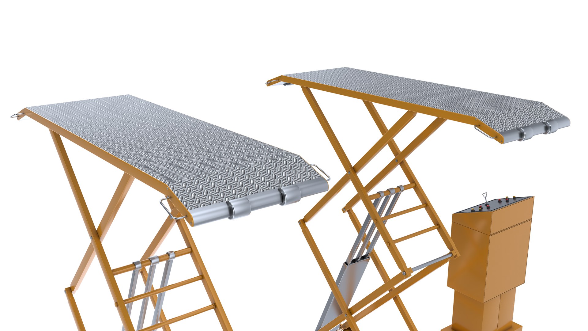Car Lifts Collection 3D model https://p.turbosquid.com/ts-thumb/XS/I5RG0l/kH/automotivehighrisescissorlift11/jpg/1727962971/1920x1080/fit_q87/bbdf7ef0d046e6e1aa60241f00be0459b7cbbf60/automotivehighrisescissorlift11.jpg