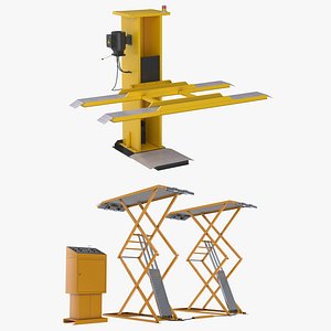 Car Lifts Collection 3D model