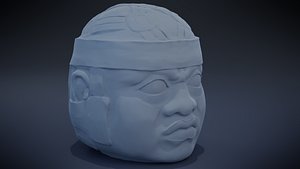 3D Olmec Head model