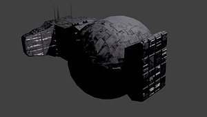 space spaceship 3D model