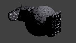 Spaceship with radar