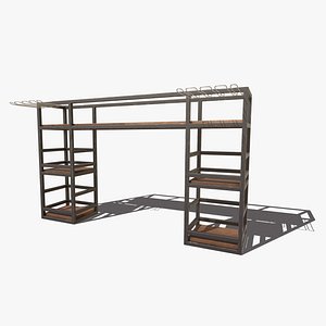Industrial Bar Shelving model
