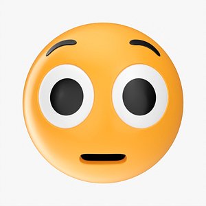 Emoji 031 Astonished with big eyes model